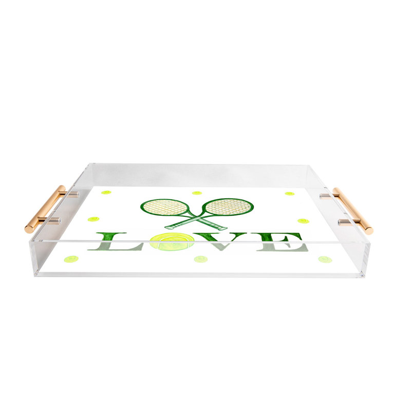 Plateau en acrylique Annechovie Tennis Love