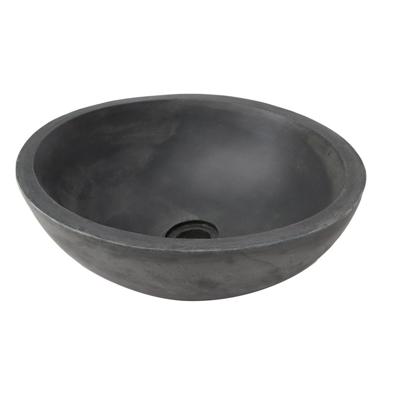 Barclay Caspar 13.5'' Concrete Oval Bathroom Sink, Copper Green