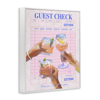  «Cheers over Invité», estampe numérique encadrée par House of Lulu