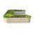 17" Tall U-Shaped Metal Outdoor Raised Garden Bed-100311397-100311395