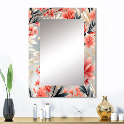 Miroir décoratif, miroir mural victorien, impression d'art en métal