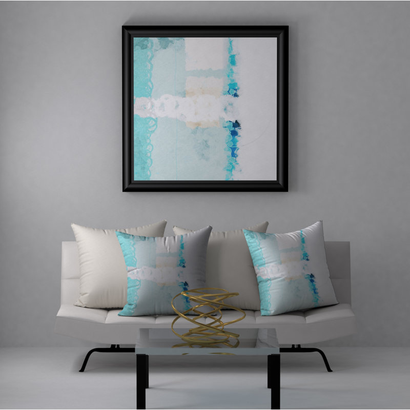 Housse de coussin décorative carrée et insert, 20 po x 20 po