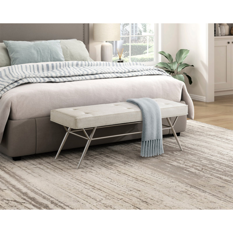 Banc contemporain tapissier Beige