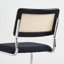 Ensemble de 4 chaises de salle à manger en rotin brun, chaises de cuisine modernes en bois de style Mid-Century, chaises de salle à manger en canne à dossier en filet, chaise Cesca avec pieds en métal chromé-2028437263-2028437262