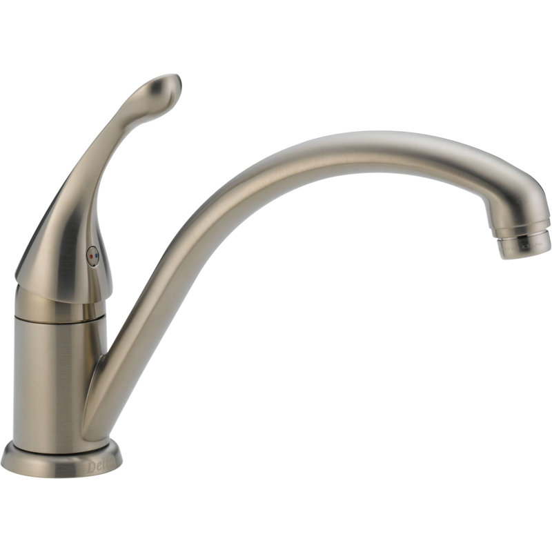 Robinet de cuisine à poignée simple Collins avec technologie Diamond Seal, Acier inoxydable Brilliance