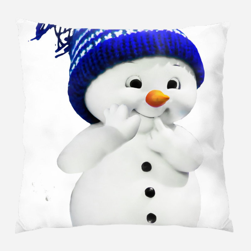 Canvas Outdoor Reversible Throw Pillow