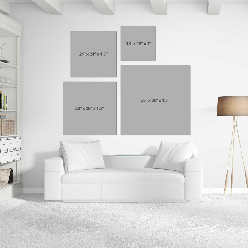 «Undersea Ray (Square)» par Danhui Nai, reproduction, Toile tendue, H 36 po x l 36 po x P 1,5 po