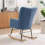 Fauteuil à bascule rembourré avec fauteuil à haut dossier et chaise berçante-56440776