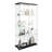 Modern Glass Display Cabinet With LED Lights, Quick-Assembly Antique Cabinet, Tempered Glass Bookshelf, Suitable For Living Room And Bedrooms, 2-Door 4-Shelf-264339773-240181344