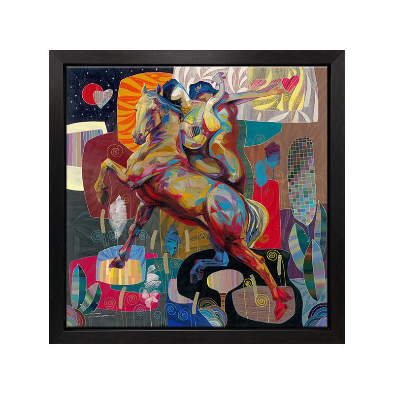 Intriguing Woman by Tadeo Zavaleta - Single Picture Frame Painting on Canvas