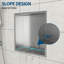Niche de douche en acier inoxydable 12 po x 12 po-1071711742