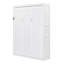Lit escamotable double pleine grandeur avec tablettes, blanc (OLD SKU: LP000692AAK-1)