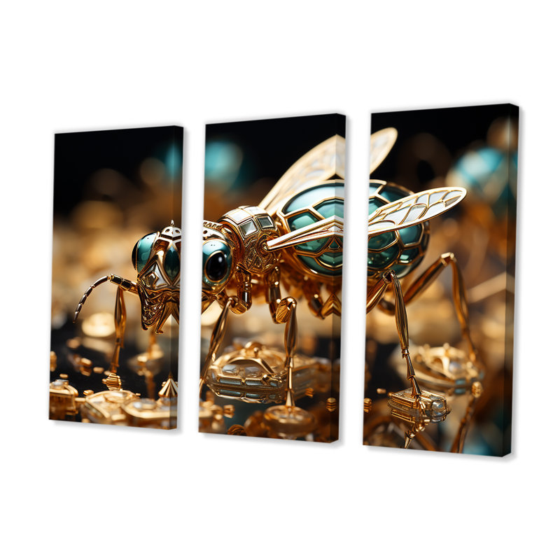 Gilded Expedition Gold Ant, H 28 po x l 36 po