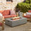 Belle 15" H x 56" W Concrete Propane Outdoor Gas Fire Pit Table