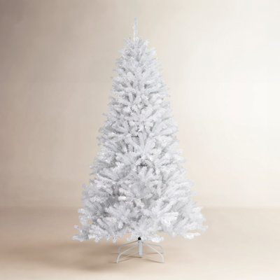 The Holiday Aisle® North Valley White Spruce Tree with Clear Lights