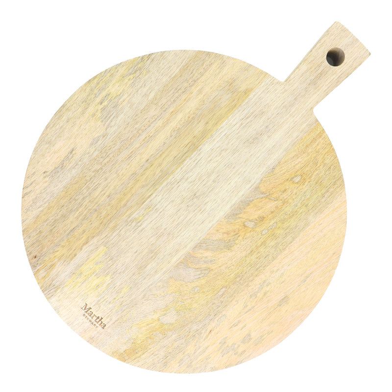 14" Round Mango Wood Charcuterie Serving Board
