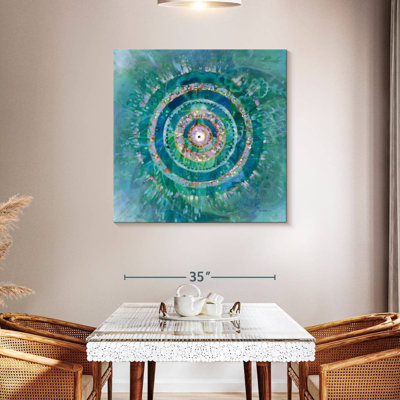Mandala bleu sarcelle Kerner