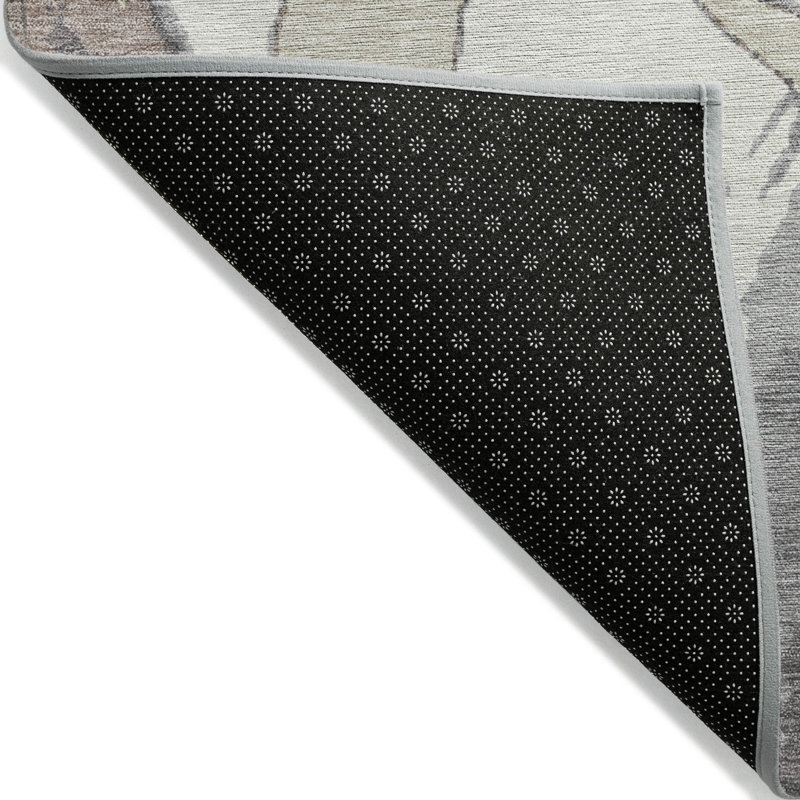 Tapis intérieur / extérieur lavable ivoire Aloura , 5' x 7'6"