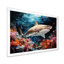 Silent Hunter Sharks Portrait III - plage et océan, art mural sur toile
