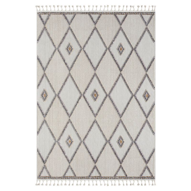 Luna beige Rug, Rectangle 140 x 200cm