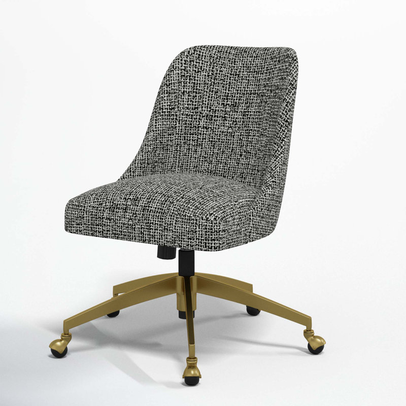Tamieka Office Chair, Modern Pepper Tweed