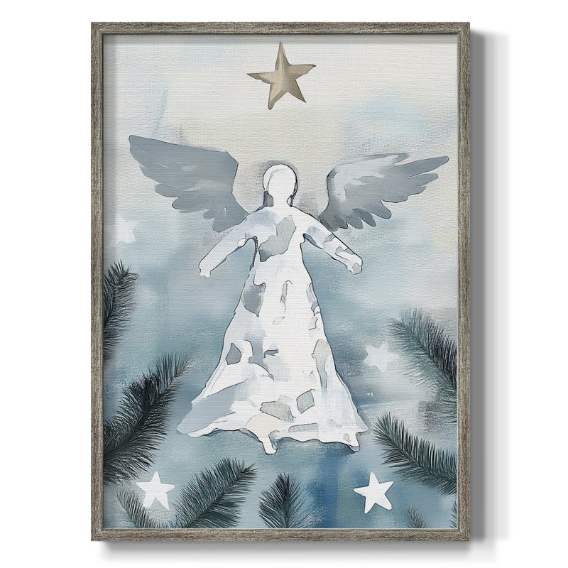 Christmas Holiday Art XXXVII Framed Print - Solid Wood, 11" H x 9" W