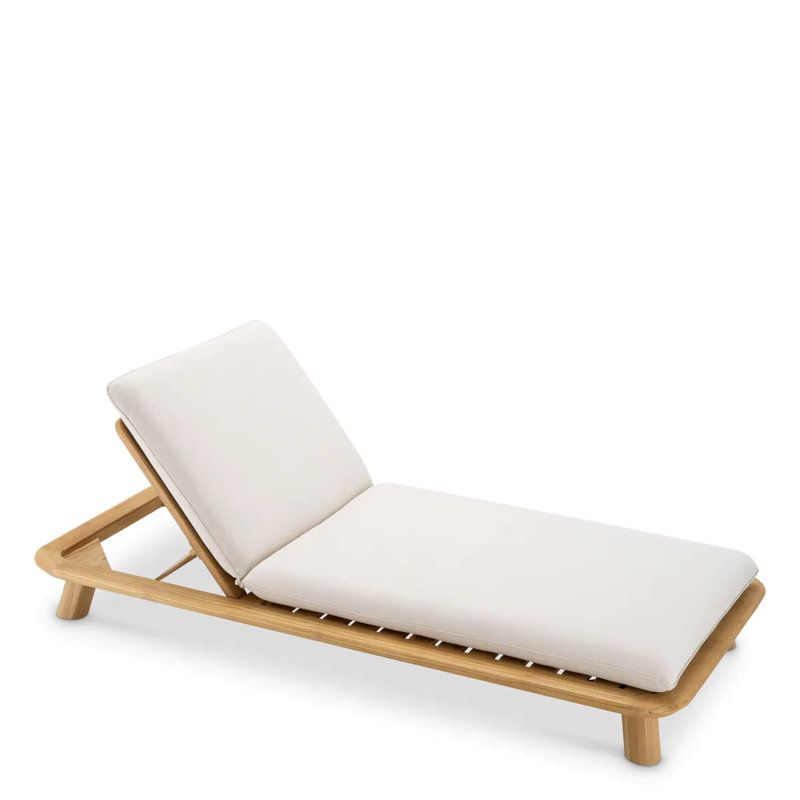 Weston Outdoor Teak Chaise Lounge