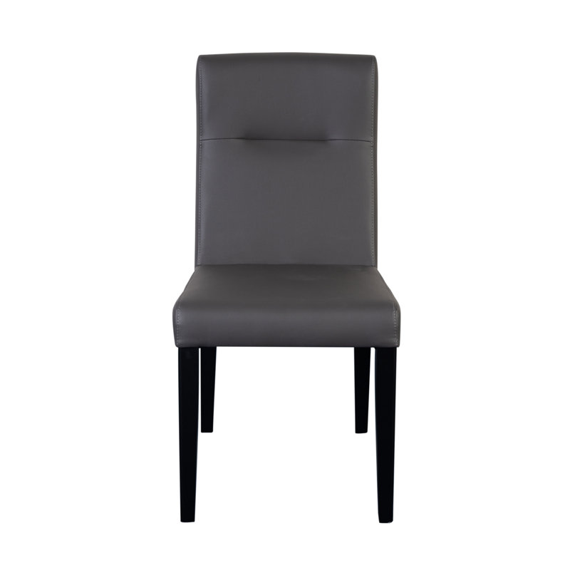 Chaise rembourrée grise