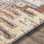 Tapis bleu / orange tissé à la machine Jamieson-460546667