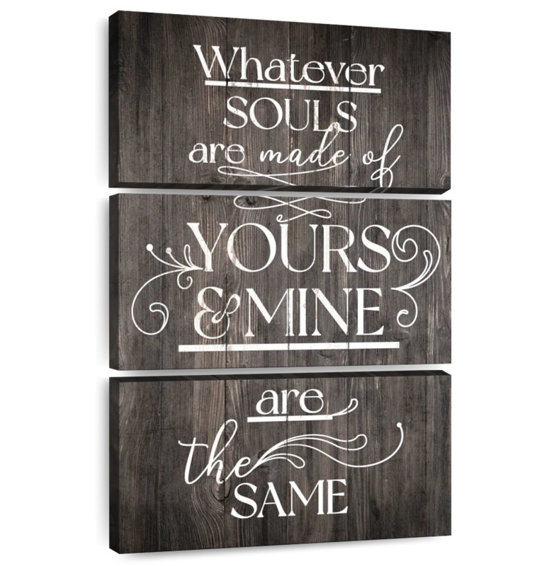 Tergel Your Soul And Mine Typography, 45" H x 28" W