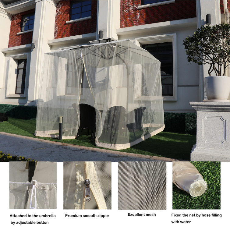 Patio Umbrella Mosquito Net - Wayfair Canada