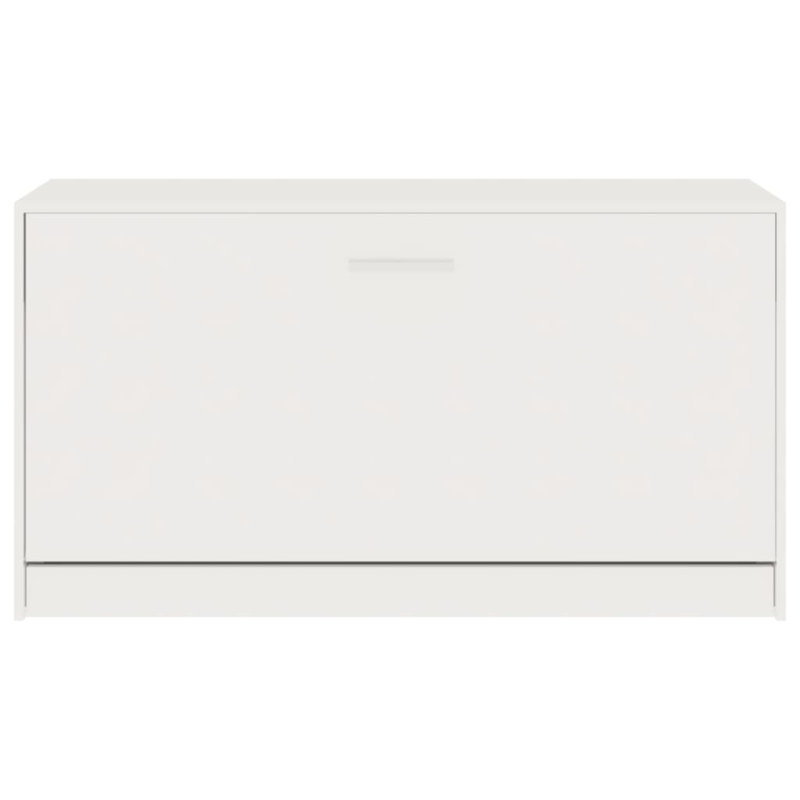 Aubrie Storage Bench, High Gloss White