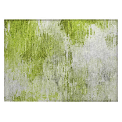 Khloei Washable Abstract Indoor / Outdoor Rug