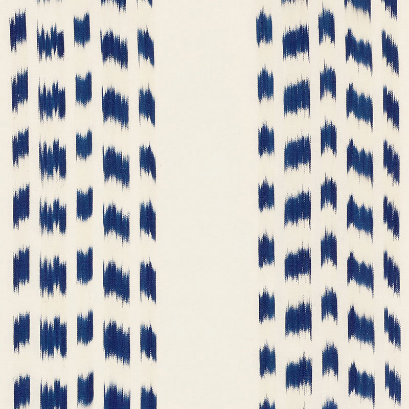 Izmir Ikat Stripe Fabric, Indigo