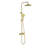 10 Inch Exposed Pipe Tub Shower System With Hand Shower Single Handle Wall Mounted Shower Faucet Set Brass Shower Trim Kit With Slide Bar-128782737