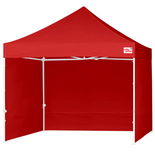 Tente d'auvent Tradesparker 8 x 8 avec 4 parois latérales, 4 sacs de sable en prime, lampe de poche robuste, imperméable, idéale pour les événements extérieurs 