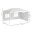 Athaleyah 2.95m x 3.95m Metal Party Tent