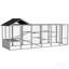 Poulailler en bois 141,75 po x 48 po x 61 po pour 6 à 10 poulets, poulailler avec rangement, perchoirs