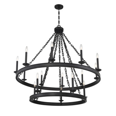 Hanae 15 - Light Dimmable Tiered Chandelier