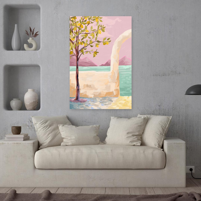 Art contemporain Art floral contemporain, H 36 po x l 24 po