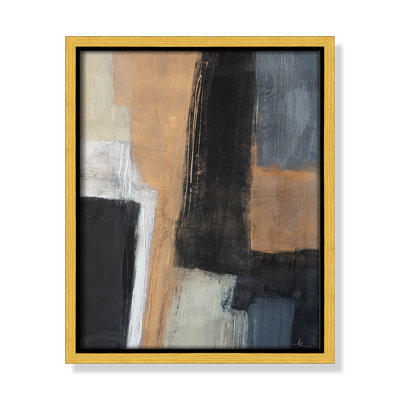 Karl Metallic Slate I Framed On Canvas Print