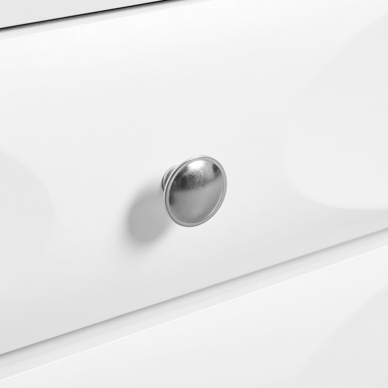Table de chevet 2 tiroirs Klae, Blanc