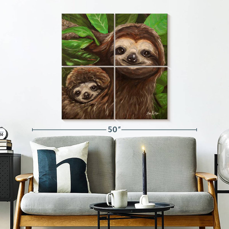Brampt Sloth All Smiles, 32" H x 32" W
