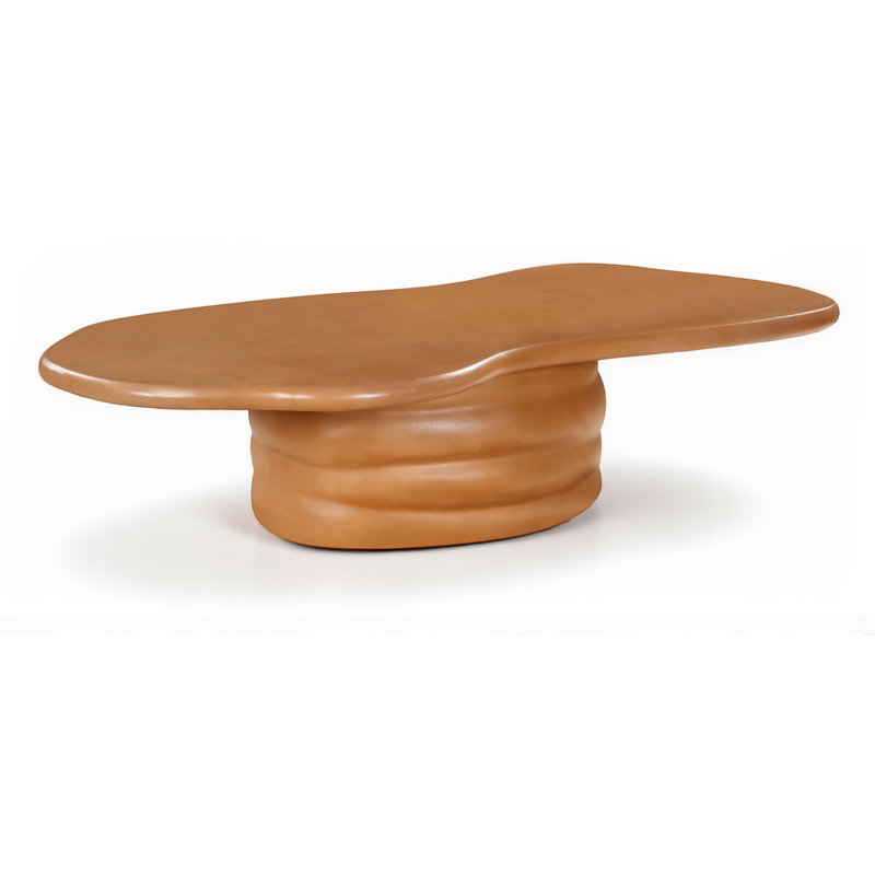 Branna Indoor/Outdoor Concrete Coffee Table, Terracotta