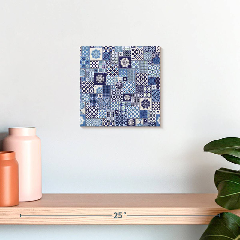 Avery Blue Geometric Patchwork