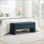 Banc de rangement en lin 47 po avec charnière hydraulique de sécurité-1760963163