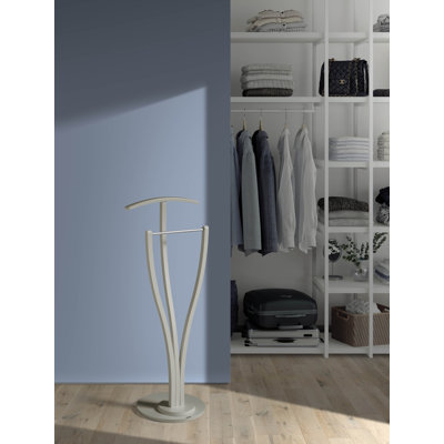 Beem Solid Wood Iron Freestanding Valet Stand