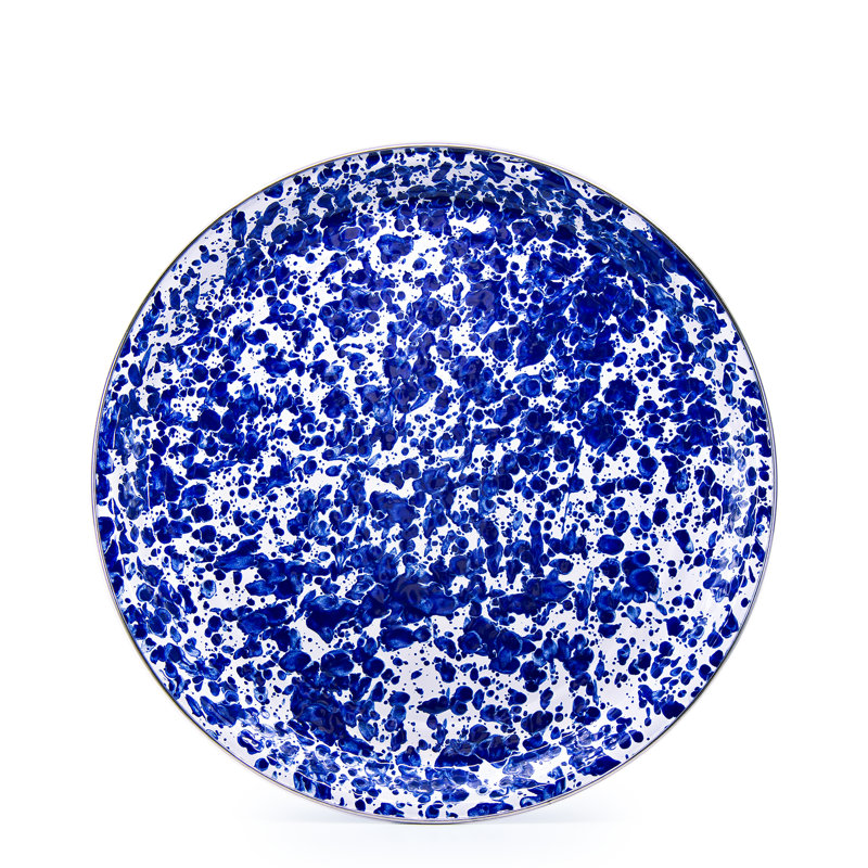 Swirl Tray, Cobalt Swirl, Medium 15.5" Tray