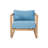 Ensemble de conversation en teck avec coussins Sunbrella-757475308