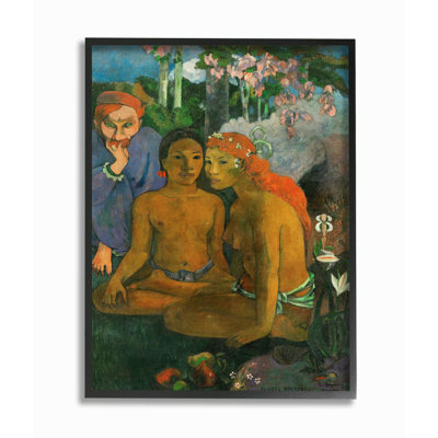 « tropical landscape native figures classic » par paul gauguin-reproduction d’art